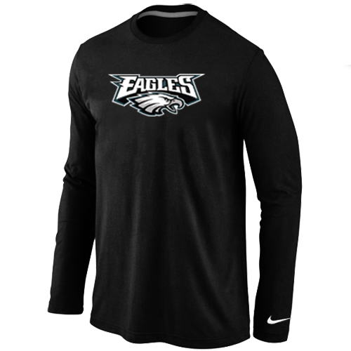 Nike Philadelphia Eagles Authentic Logo Long Sleeve T-Shirt Black