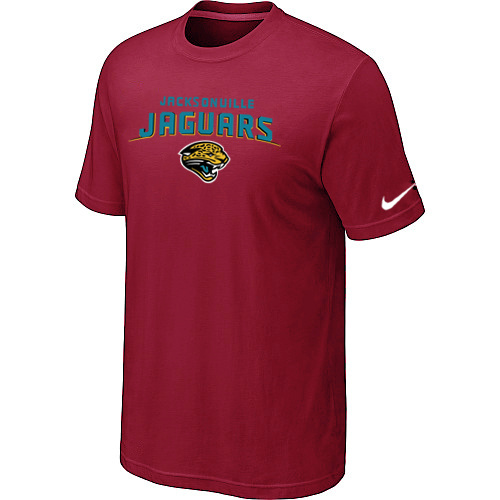  Jacksonville Jaguars Heart& Soul Red TShirt 65 