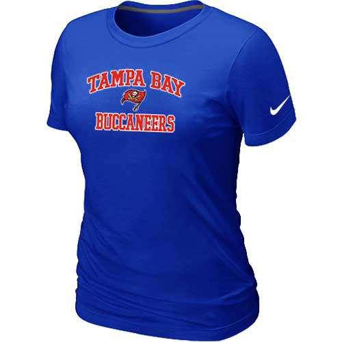  Tampa Bay Buccaneers Womens Heart& Soul Blue TShirt 33 