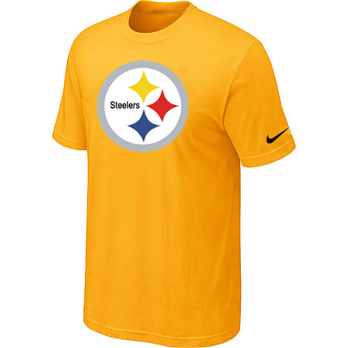  Nike Pittsburgh Steelers Sideline Legend Authentic Logo TShirt Yellow 92 