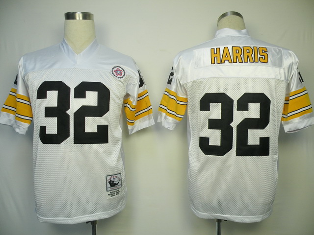 NFL Jerseys Pittsburgh Steelers 32 Franco Harris  M&N White