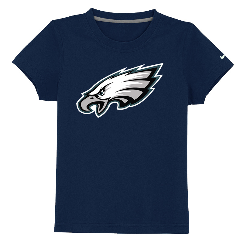 Philadelphia Eagles Authentic Logo Youth T ShirtD-blue