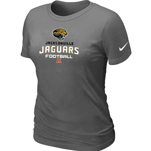  Jacksonville Jaguars D- Grey Womens Critical Victory TShirt 43 