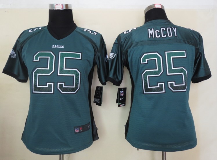 Women 2013 NEW Nike Philadelphia Eagles 25 McCoy Drift Fashion Green Elite Jerseys