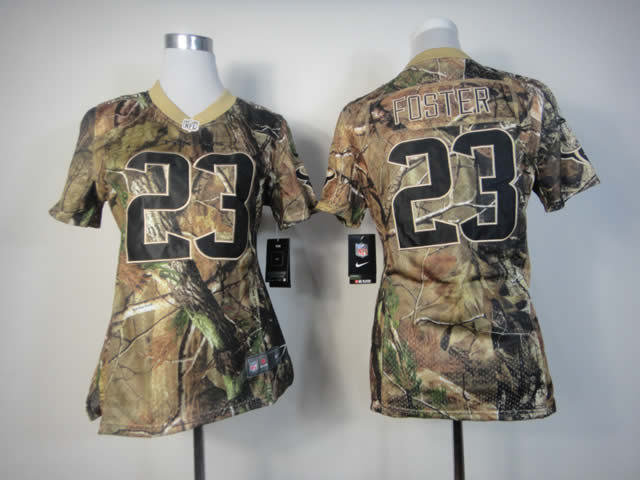 NFL Nike Houston Texans #23 Foster Camo Women Jersey