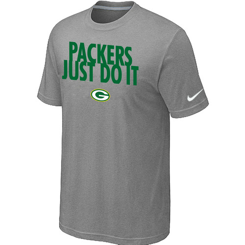 NFL Green Bay Packers Just Do It L- Grey TShirt 77 