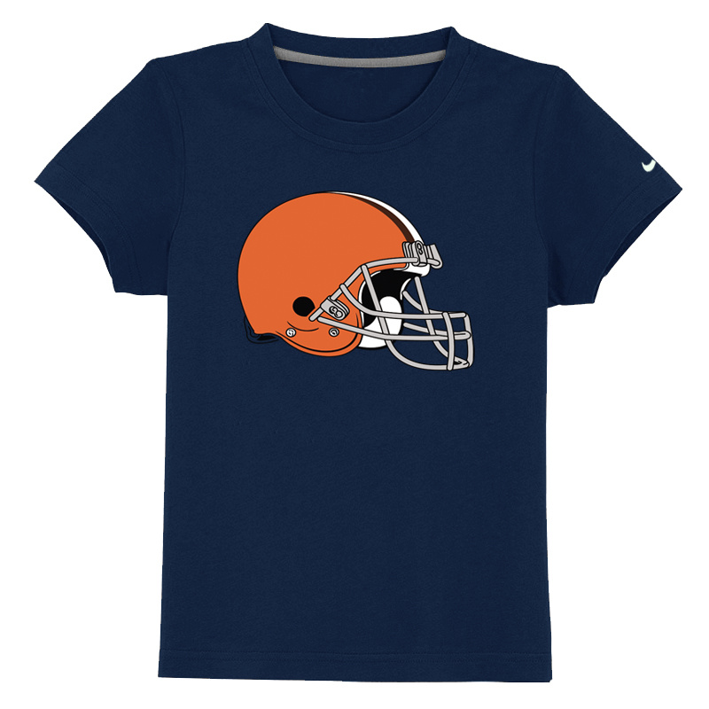 Cleveland Browns Sideline Legend Authentic Logo Youth T Shirt D-Blue