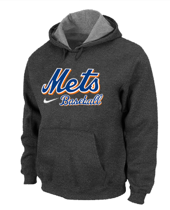 New York Mets Pullover Hoodie D.Grey