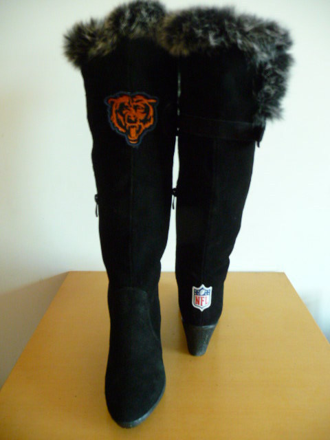 NFL Chicago Bears Women Black Boots