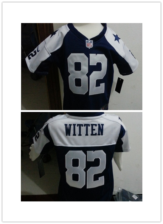 NFL Nike Dallas Cowboys #82 Witten Thanksgiving Blue Infant Jersey