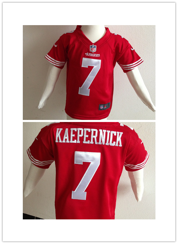 NFL Nike San Francisco 49ers #7 Kaepernick Red Infant Jersey