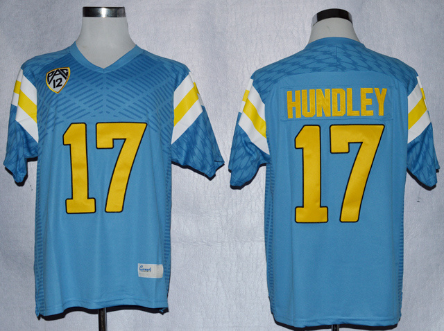 NCAA UCLA Bruins #17 Brett Hundley Light Blue Jersey