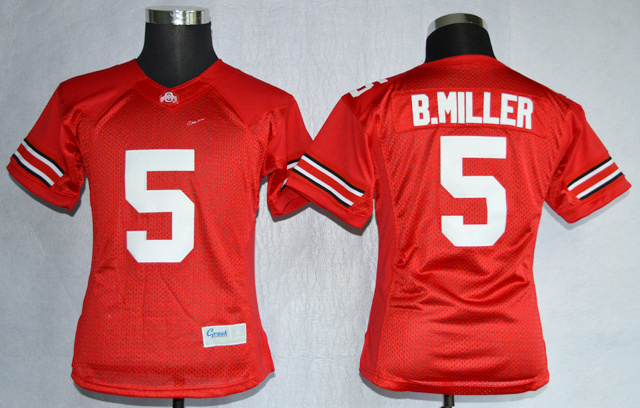 Ohio State Buckeyes #5 Braxton Miller Women Red Jersey