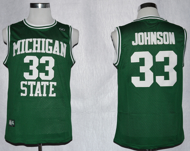 Michigan State Spartans #33 Johnson Green Jersey