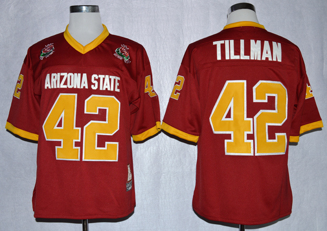 Arizona State Sun Devils #42 Pat Tillman Maroon 1997 Rose Jersey