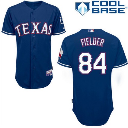 MLB Texas Rangers #84 Prince Fielder Blue Jersey