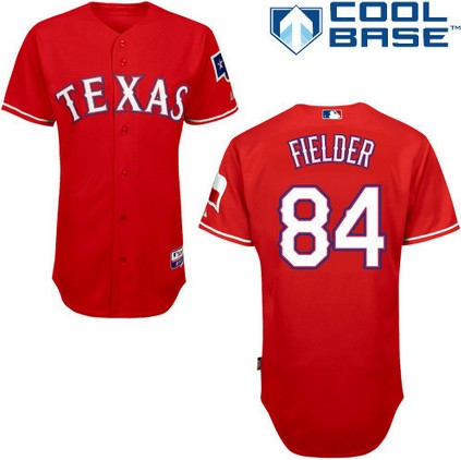 MLB Texas Rangers #84 Prince Fielder Red Jersey