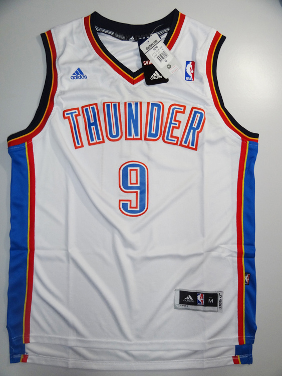 Ibaka Jersey white #9 NBA Oklahoma City Thunder Jersey Length2