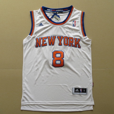 NBA New York Knicks #8 Smith White Jersey Length