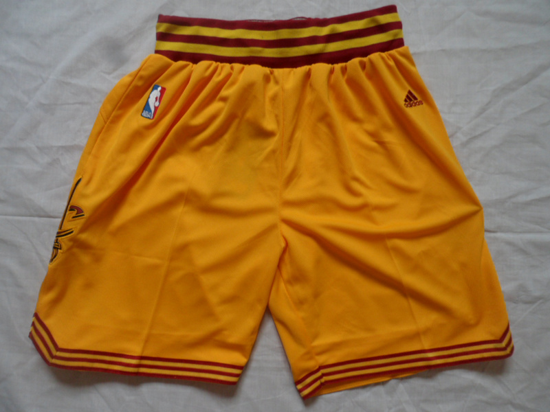NBA Cleveland Cavaliers Yellow Shorts
