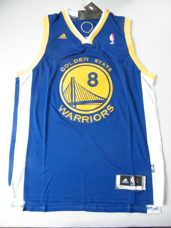 Golden State Warriors #8 Monta Ellis Blue Jersey Length2