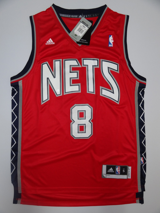 NBA New Jersey Nets #8 Williams Red Jersey Length2