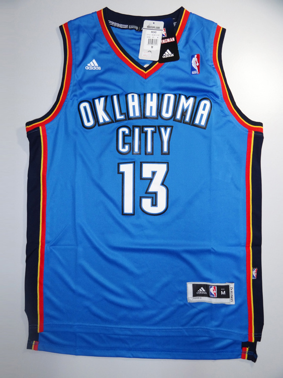 Harden NBA Oklahoma City Thunder #13 Blue Jersey Length2