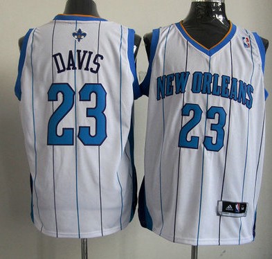 NBA New Orleans Hornets #23 Davis White Jersey