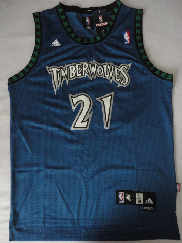 NBA Minnesota Timberwolves #21 Blue Kevin Garnett Jersey