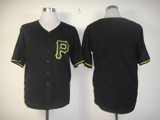 MLB Pittsburgh Pirates blank Black Fashion Jerseys