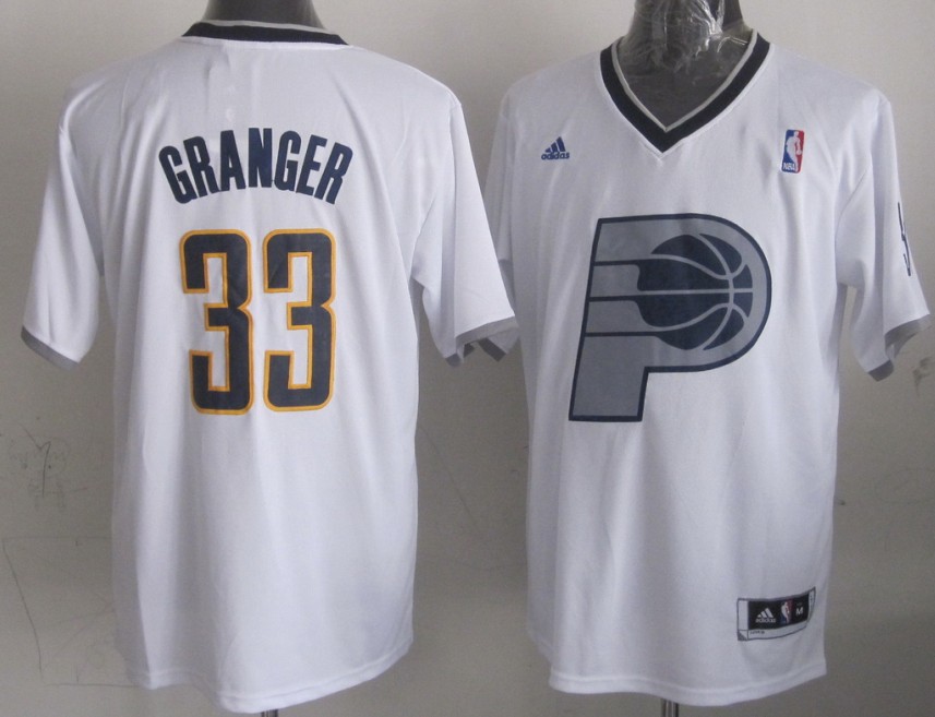 2014 Christmas Adidas Indiana Pacers #33 Danny Granger NBA White Jersey