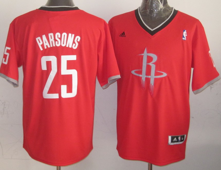 2014 Christmas NBA Houston Rockets #25 Chandler Parsons Red Jersey