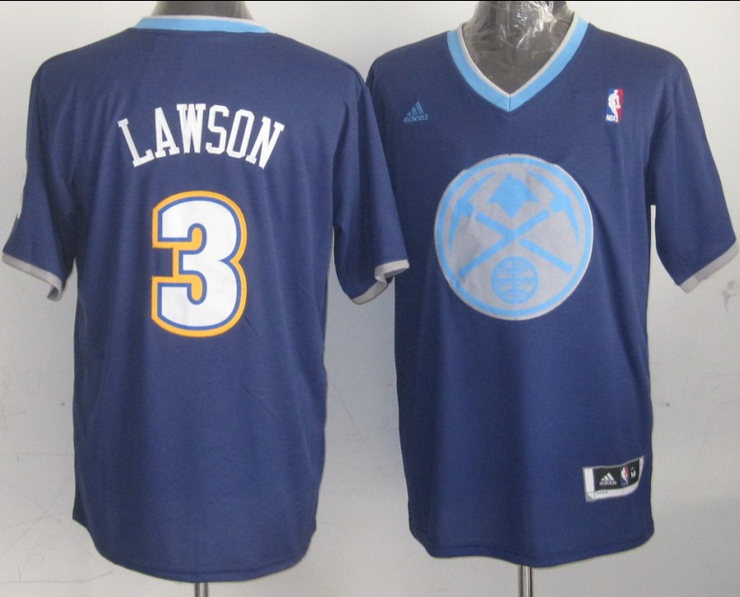 2014 Christmas Denver Nuggets #3 Ty Lawson NBA Blue Jersey