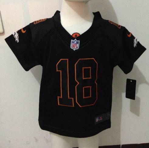 Nike Denver Broncos Black Light Out #18 Manning Youth Jersey(2-4Y)