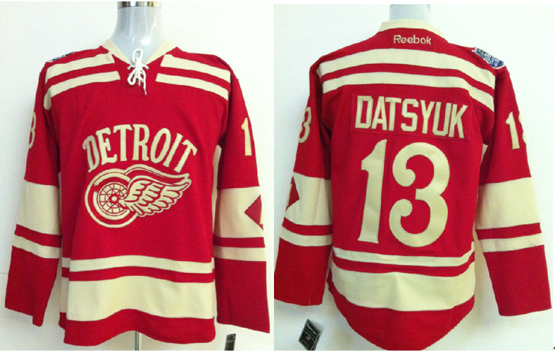 NHL Detroit Red Wings #13 Datsyuk Red Jersey