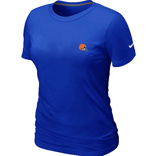 Cleveland Browns Bills Chest embroidered logo womens T-Shirt blue