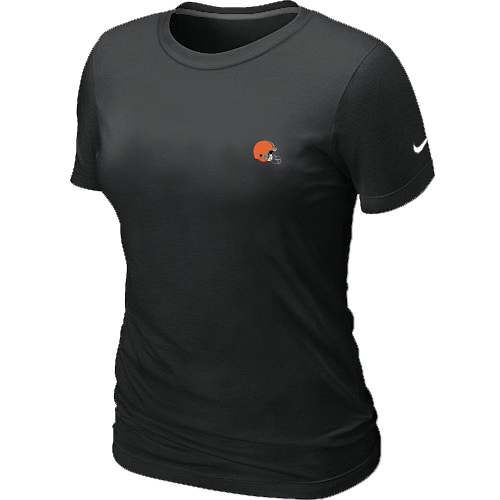 Cleveland Browns Bills Chest embroidered logo womens T-Shirt black