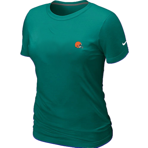 Cleveland Browns Bills Chest embroidered logo womens T-ShirtGreen