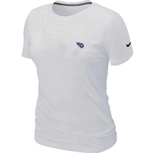 Nike Tennessee Titans Chest embroidered logo womens T-Shirt white