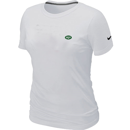 New York Jets Chest embroidered logo womens T-Shirt white