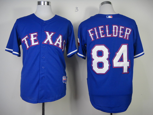 MLB Texas Rangers #84 Prince Fielder Blue Jersey
