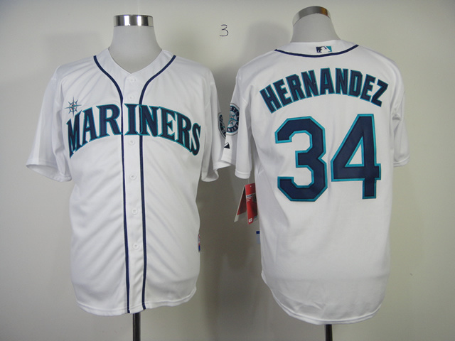 MLB Miami Marlins #34 Hernandez White Jersey