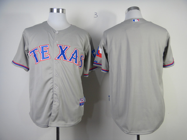 MLB Texas Rangers Blank Grey Jersey