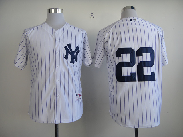 New York Yankees #22 Ellsbury Home White Jersey