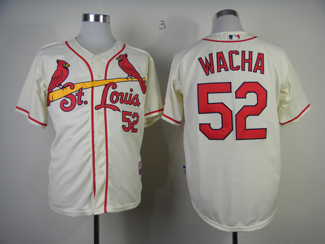 MLB St. Louis Cardinals #52 Wacha Cream Jersey