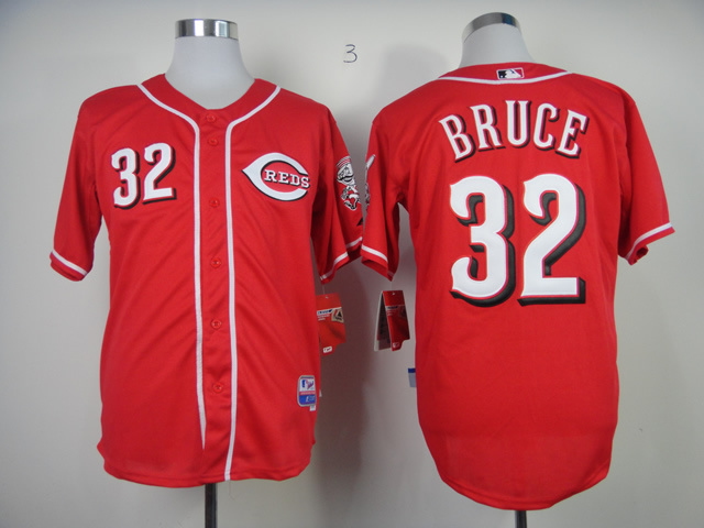 MLB Cincinnati Reds #32 Bruce Red New Jersey