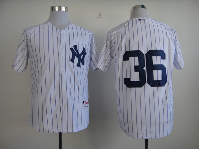 New York Yankees #36 Carlos Beltran Home White Jersey