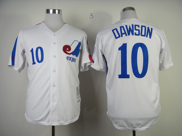 MLB Montreal Expos #10 Dawson White Jersey