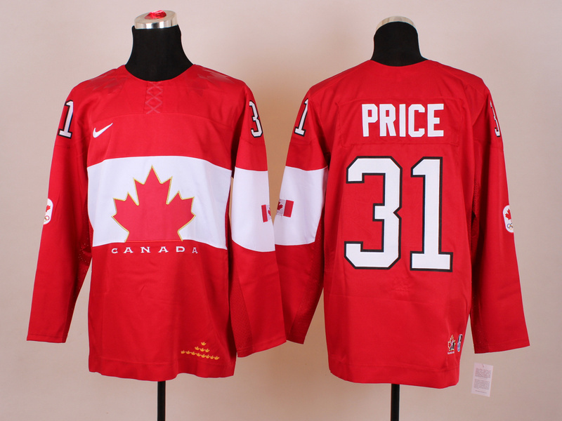 2014 Canada Olympic Style #31 Price Red Hockey Jersey