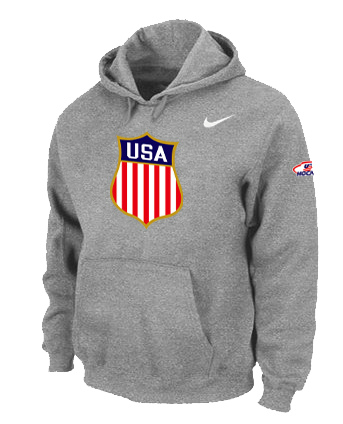 Nike Team USA Hockey Winter Olympics KO Pullover Performance Hoodie L.Grey